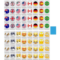 64+1Blocks Tiktok Seaside Escape Mahjong Tile Game with Pattern Of Flag Ball Players Funny Parent Child Party Game Toy Gift