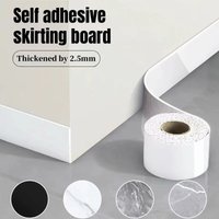 1PC 5m x 10cm Selbstklebende Sockelleiste Verdickung Flexible Schaum Wandaufkleber Taillenband für Schwellentreppe