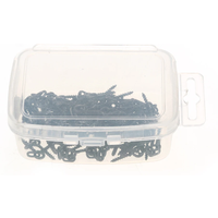 100pcs 14mm Boilies Bait Screws with Oval Link Loops Swivel Carp Fishing Terminal Rig Pop Ups Tackle