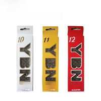 AliExpress NONE YBN 10/11/12S Chain MTB Mountain Road Bike Chains 10 11 12 Speed Hollow Bicycle Quick Link Silver S11S S12S Compatible SHIMANO
