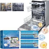 20PCS Dishwasher Cleaning Tablets Kitchen & Bathroom Home Dishwasher for Cleaning Stubborn Dirt Oil Stains and Peculiar Smells