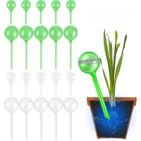 10Pcs Plant Automatic Watering System Balls Device Drip Irrigation Stakes Planter Insert Flower Self Feeder PVC Clear 250ML 60ML