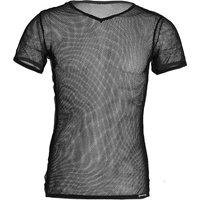 Mens Mesh Cycling Base Layers Shirt Quick Dry Cool Cycling Vest Black See Through Clubwear Tee Shirt Fishnet Jersey Sportswear