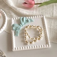 Butterfly Bow Wave Point Tray Silicone Mold Round Square Storage Plate Mold DIY Plaster Concrete Cement Epoxy Resin Casting Mold