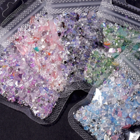 AliExpress Taste-girl 1 Pack Irregular Nail Crystal Gravel Glass Crushed Stones Jade For Nails Decoration Accessories Parts Manicure Rhinestone Charms
