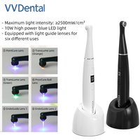 VVDental Wireless LED Curing Light Lamp 1 Second Multifunctional Curing Head 2500mW/cm² High Power Wide Spectrum Dental Tools