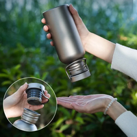AliExpress LOERSTON 600ml 750ml Titanium Water Bottle Outdoor Camping Supplies Tourism Sports Cycling Hiking Camping Water Bottle