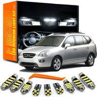 ZITWO 12Pcs For Kia Carens Rondo 2007 2008 2009 2010 2011 2012 LED Interior Roof Reading Trunk License Plate Light Kit Car Bulbs