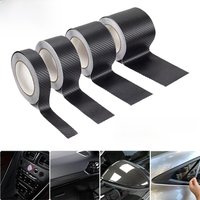 Carbon Fiber Car Stickers Self-adhesive Automotive Wrap Tape Matte Black Self-Adhesive Film 3D Vinyl Car Strips Film Accessories