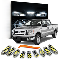 ZITWO 13Pcs Car Indoor Lamp For Ford F-150 F150 2009 2010 2011 2012 2013 2014 LED Bulb Interior Dome Map Reading Plate Light Kit