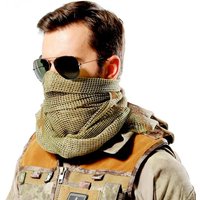 AliExpress NONE Large Camouflage Scarf Sniper Hunter Mesh Face Scarf Men Riding Cycling Veil Camping Hunting Fishing Hiking Scarves