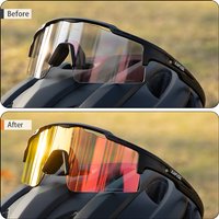 Lunettes de soleil photochromiques UV400 lunettes de vélo hommes bleu sport femme lunettes de cyclisme en plein air vtt lunettes de vélo