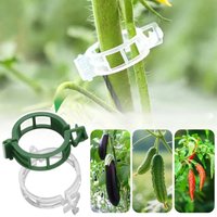 100-200PCS Plant Support Clips Plastic Ties Trellis Stake Clips Garden Veggie Tomato Greenhouse Holder For Garden Accessories