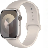 Silicone Band For Apple Watch strap 44mm 45mm 40mm 41mm 42-46mm 45 mm sport bracelet iwatch series 8 7 6 5 4 10 SE 9 Ultra2 49mm