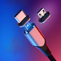 Vention Magnetic Charge Cable 3A Fast Charging Micro USB Cable Magnet USB Type C Charging Data Wire for Mobile Phone USB Cord