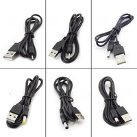 USB type A Male to DC 3.5 1.35 4.0 1.7 5.5 2.1 5.5 2.5mm male plug extension power cord supply Jack cable connector J17