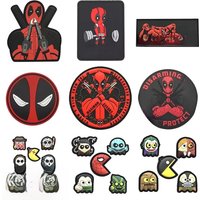 Series pvc waterproof Embroidery Hook and Loop Patches,Marvel Deadpool Character Personality Armband,Outdoor Backpack,DIY Badge