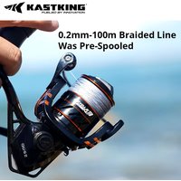 KastKing Royale Legend III Spinning Reel - Pre-Spooled 8KG Max Drag 5+1+1Bearing System 5.2:1Gear Ratio