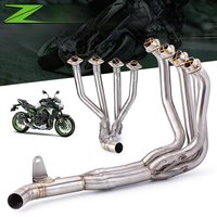 Motorcycle Exhaust Full System Muffler Front Header Pipe Tube Slip-On For Kawasaki Z900 Z 900 2017 2018 2019 2020 2021