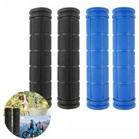 AliExpress pinmoap 1 Pair Of Rubber Bicycle Grip Covers For Children'S Scooters Black Blue Detachable Durable Men'S And Women'S Mountain Bike Grips