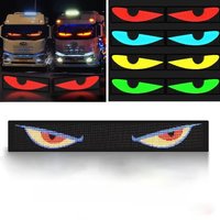 Bluetooth App Controlled Flexible LED Matrix Pixel Panel RGB USB DIY Customizable Scrolling Display for Car Truck Advertising