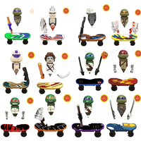 KF6125 TMNT mini Action toy Figures Ninja Turtle Bricks Leo Raph Don Doll Assemble Building Blocks MOC DIY Toys for Children