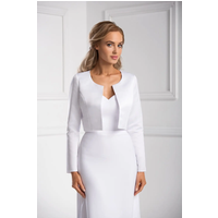 Elegant Satin Wedding Bolero Full Sleeves Bridal Jacket Formal Party Bride Wrap Women Accessory Custom made color and size