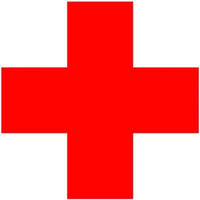 Car Sticker Red Medical Cross Accessories Decorative Vinyl Styling PVC Waterproof Sunscreen 15cm