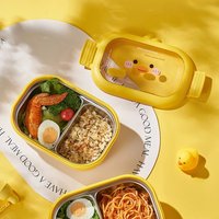 Stainless Steel Bento Lunch Box Kids School Kawaii Bento Box Sealed Portable Food Container Heatable Lunchbox For Office Worker