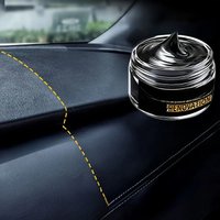 Plastic Renovation Wax - Multi-Purpose Car Interior Brightener & Polish Enhancer with Sponge Applicator,Black Oxidation