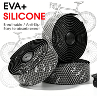 Road Bicycle Handlebar Tape High Elastic Silicone Wrap Bar Tape Anti-Slip Damping Shock Absorb Soft Breathable Road Bike Tapes