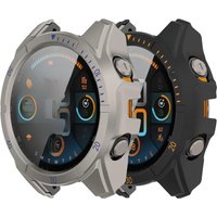 Cover+Glass for Garmin Fenix 8 43mm 51mm 47mm Screen Protector Anti-scratch Film Bumper Protective PC Case for Garmin Fenix 8