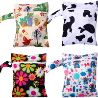 16x20cm Cloth Diaper Wet Dry Bags Waterproof Reusable with Zippered Pockets Travel Beach Pool Yoga Gym Mini Size Bag Baby Items