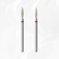 HYTOOS Flame Diamond Nail Drill Bits Russian Cuticle Drill Bits for Nails Professional Safety Under Nail Dead Skin Cleaner Tool