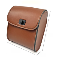 AliExpress NONE Coffee Black Square Vintage Bicycle PU Waterproof Universal Handlebar Bag Electric Bicycle Pedal Motorcycle Hang Bag