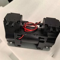 Vacuum Pump Small DC Diaphram Double Head Suction Pump 12V/24V/220V 24W -75Kpa 15L/min