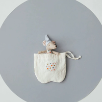 Tooth Fairy Mouse Plushies With Collect Bag Angel Mice Stitch Plush Cotton Linen Tiny Mice Pocket Toys Stuffed Animals For Kids