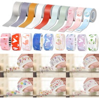 1Roll/5Roll Adhesive Label Paper for MAKEID M1/L1/E1 P12/P15/P50/Q30/D30 KingJim LR5C Office Labeling MAKER