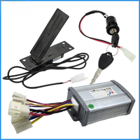 AliExpress TOXIAO 12V 24V 36V 48V 250W 350W 500W 800W1000W Electric kart beach car with all metal accelerator pedal brushed speed motor controller