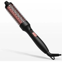 3 in 1 Thermal Brush Heated Curling Iron Brush Ceramic Hair Curler Roller Volumizing Brush Curling Comb Double PTC Curling Brush