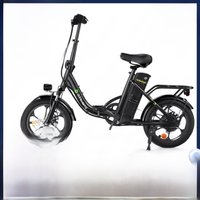 AliExpress NONE isinwhee U4 Folding Electric Bike with 55mi Range, 21mph 3 Mode Speed, Folding Pedelec with Removable Battery and Shock Absorber
