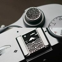 Camera Metal Hot Shoe Cover Shutter Release Button for Fujifilm XT5 XT20 100Vi 100V XT30 XT50 XM5 XPRO3 XE4 Leica Q3 Nikon