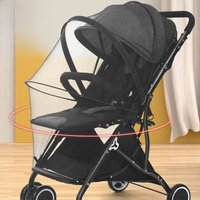 Summer Baby Stroller Mosquito Net Bebies Pram Accessories Full Cover Universal Mesh Zipper Mosquito Insect Prevention Protection