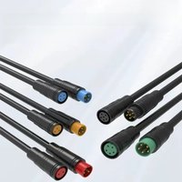 AliExpress NONE 5/10Sets M6 M8 Julet Ebike 4Pin Sensor Connectors Plug Male Female Waterproof Signal Bicycle Screen Charging Cable 20CM