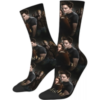 AliExpress NONE Twilight Saga Movie Edward Bella Men Women Socks Cycling Novelty Spring Summer Autumn Winter Stockings Gift
