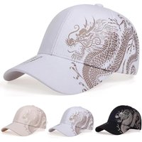 Unisex Golden Dragon Printing Baseball Caps Spring and Autumn Outdoor Adjustable Casual Hats Hip Hop Hat Sunscreen Hat