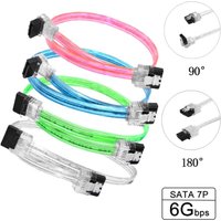 SATA 3.0 III 6Gb/s 10/30/50/70/100cm Hard Disk Drive Data Serial ATA Straight Cable 26AWG for HDD SSD Cord line 7pin sata cable