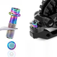 AliExpress RISK Disc Brake Caliper Screw Mountain Bike Titanium Alloy Lightweight Hollow Disc Brake Seat Fixing Screw M6x18 Hollow Caliper