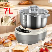 Teigknetmaschine 7L, automatische Teigmaschine, elektrische Teigknetmaschine, Teigmixer mit großem Fassungsvermögen für den Haushalt, mit Fermentationsfunktion