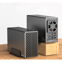 MAIWO 3.5 Inch HDD Case SATA RAID Storage Enclosure Dual Bay Hard Drive Docking Station for 2.5/3.5 Inch External Hard Drive box